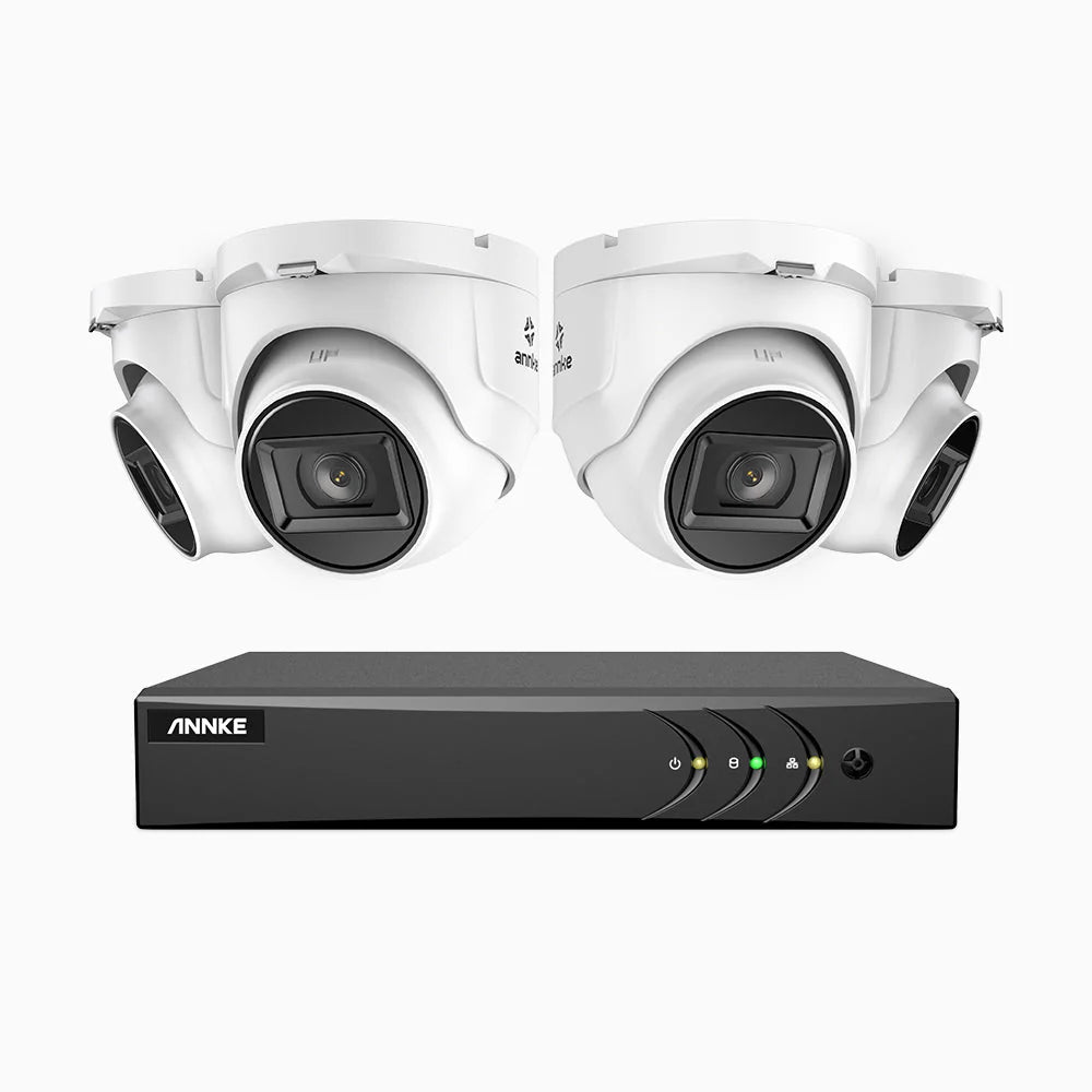 Professional 4-Camera CCTV 1080p System with 66ft Night Vision Range