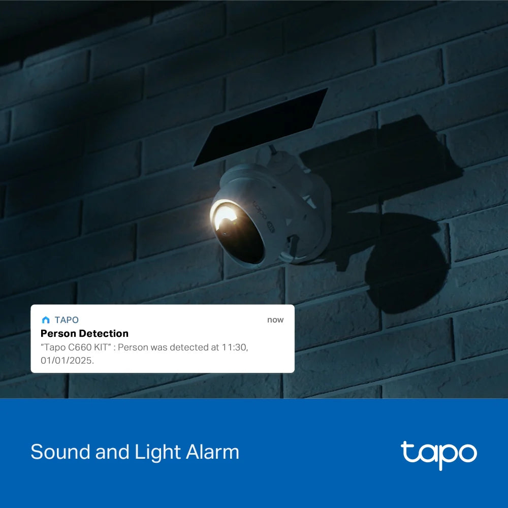 4K Solar-Powered Pan/Tilt Security Camera System (4 Cameras)