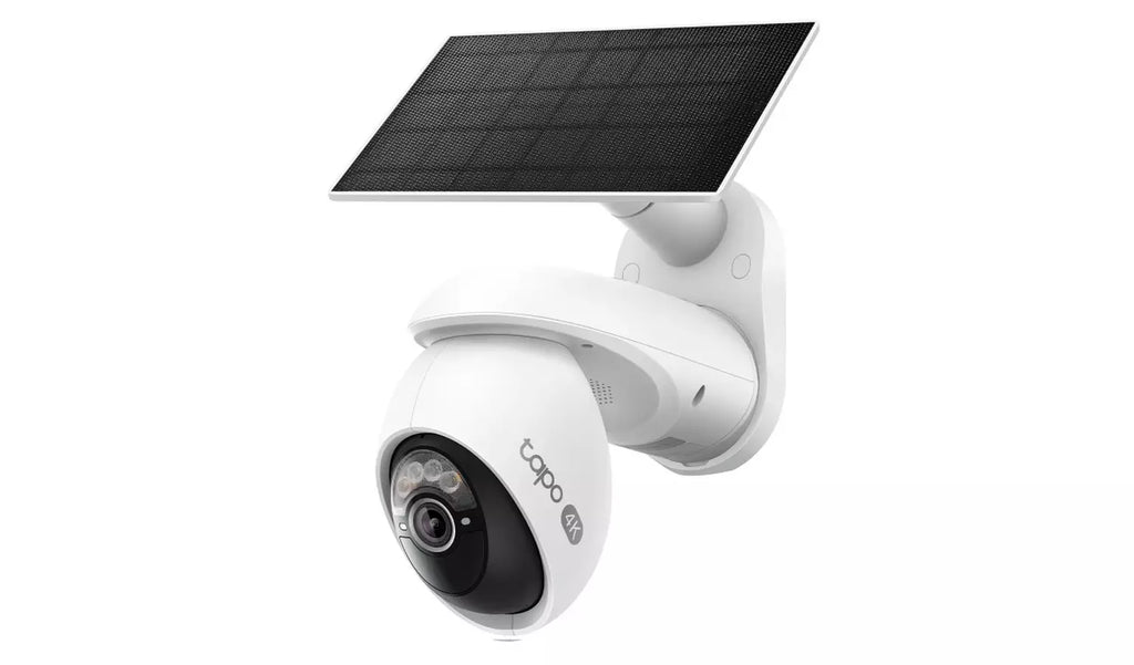 4K Solar-Powered Pan/Tilt Security Camera System (4 Cameras)