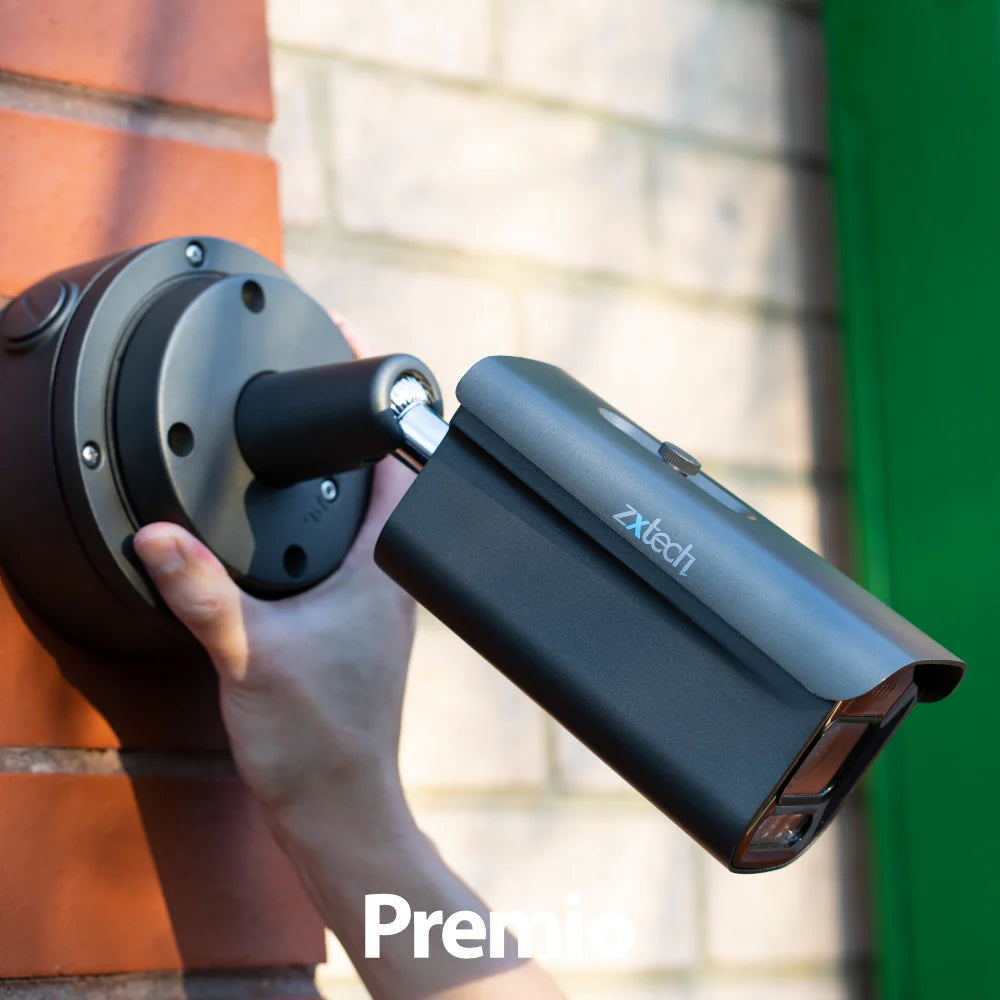 Smart 4K Face Recognition CCTV System - 4 Camera PoE & Fusion light Kit