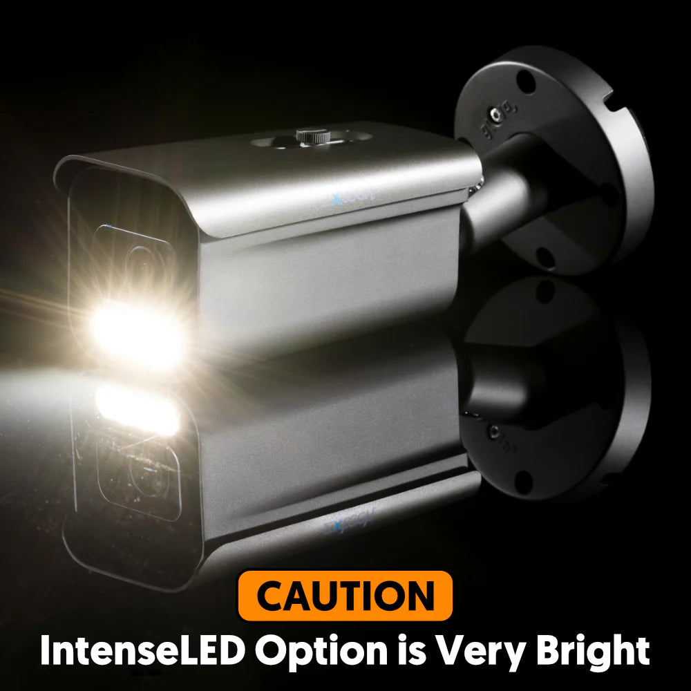 Smart 4K Face Recognition CCTV System - 4 Camera PoE & Fusion light Kit